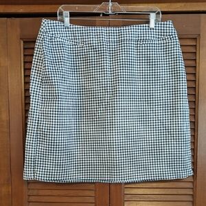 CJ Banks Monochrome Gingham Pencil Skort